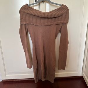 Camel BCBGMaxAzria Sweater Dress